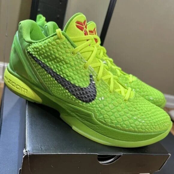 🌈🌈Nike Kobe 6 Grinches Protro Green - Picture 1 of 6